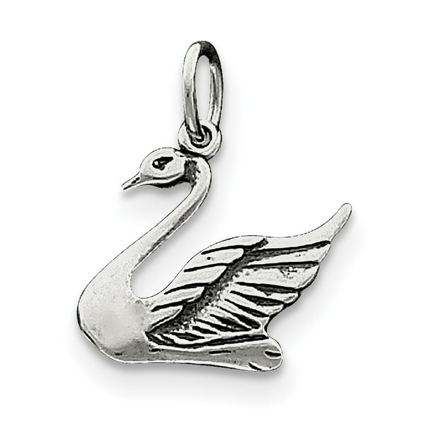 Sterling Silver Swan Charm 